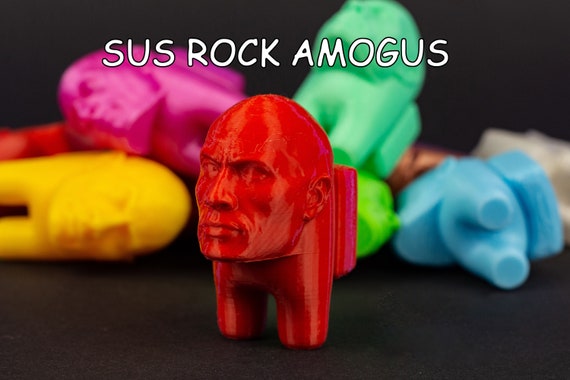 The Rock Imposter Custom Colors 3D Printed Fidget Toy 