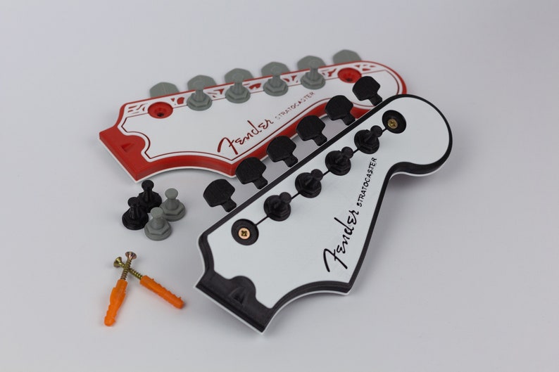 Fender Guitar Key Holder Headstock Hanger Wall Art Key Etsy