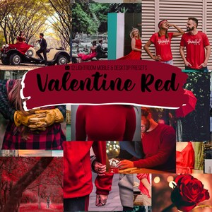 12 Mobile Lightroom Presets | Valentine Red for Mobile and Desktop Lightroom | Blogger and Instagram Photo Filters