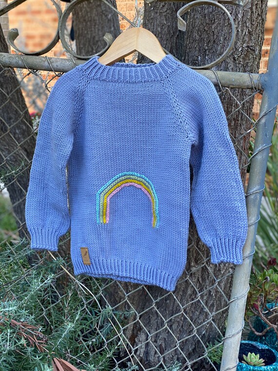 etsy rainbow jumper