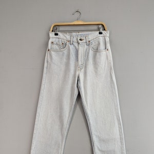 W31 L29 Vintage Levis 505 Distressed Jeans Levis Light Wash High Rise Denim Levis Regular Fit Classic Boyfriend Jeans Size 31 Made In Usa