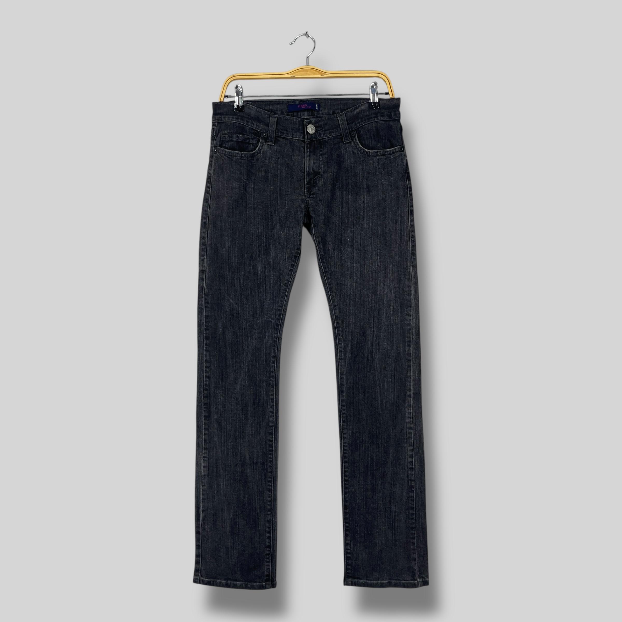 Vintage Levi's 504 Tilted Jeans / Straight Leg Stretch Black