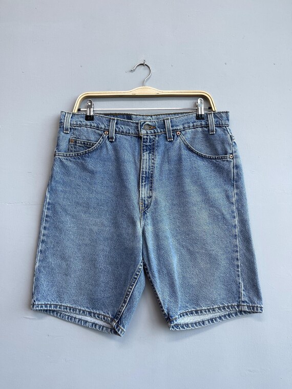 W34 Vintage Levis 505 Jeans corti Levis Vita alta Lavaggio medio Denim Levis Made In Usa Boyfriend Jeans corti Y2K Zipper Fly Taglia 34 Etsy Italia