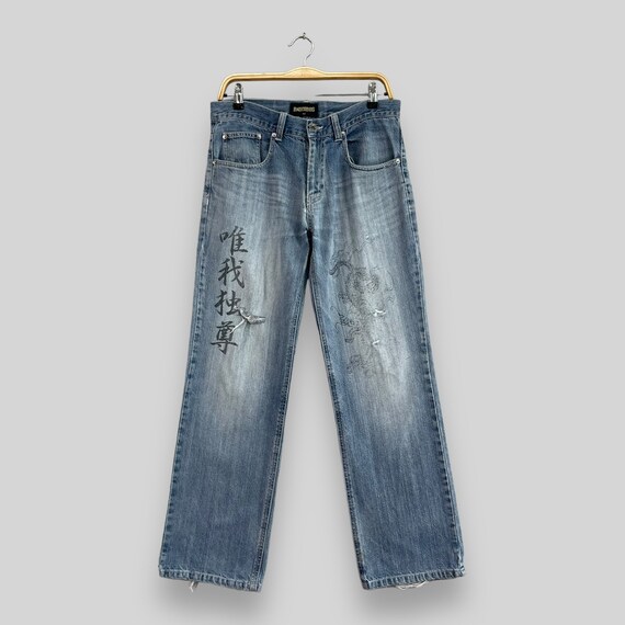 W31 L29 ヴィンテージ バルセドス スカジャン ダメージ加工 ジーンズ 