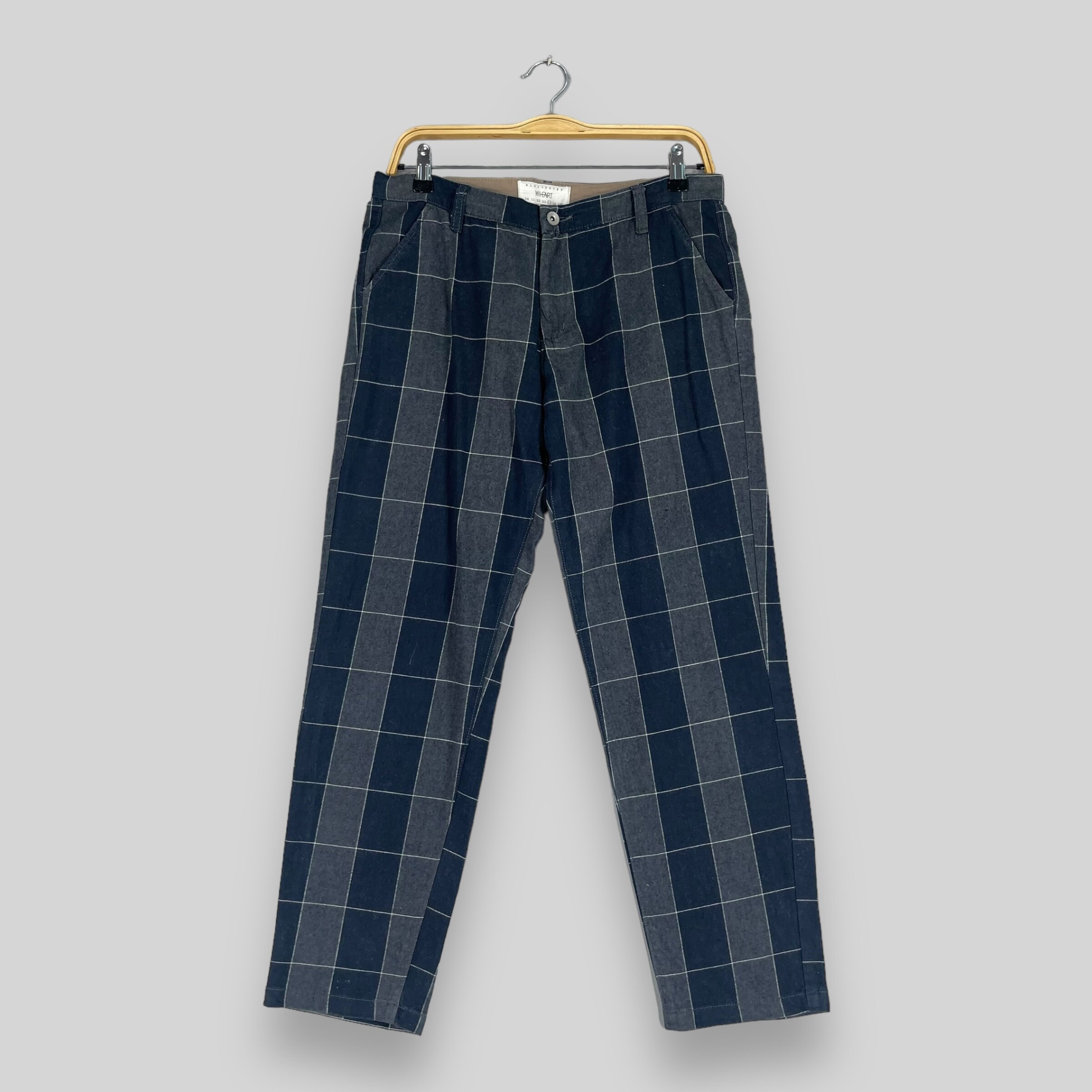 Size 31 Vintage WHEART Japanese Plaid Checkered Pants Size 31 Vintage WHEART Japanese Plaid Checkered Pants