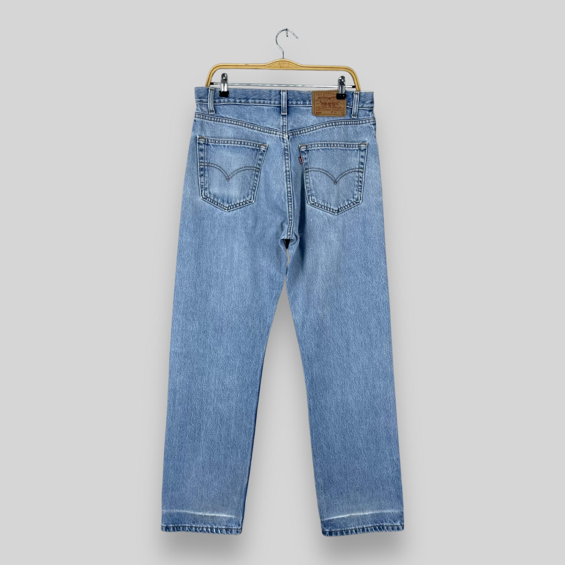W33 L31 Vintage Levis 505 Distressed Ripped Jeans Levis High Rise