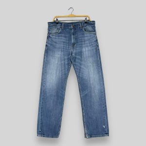 Size 36 Vintage Levis 505 Distressed Jeans Levis High Rise Medium Wash Denim Levis Y2K Zipper Fly Stretchable Boyfriend Jeans W36 L31