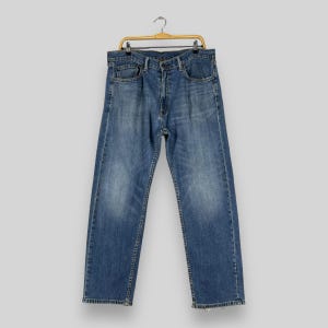 Size 36 Vintage Levis 505 Distressed Reinforced Jeans Levis Medium Wash High Rise Denim Levis Y2K Zipper Fly Dirty Boyfriend Jeans W36 L29