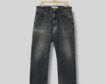 パンツ y2k Levi's 503 Faded Black Cargo Denim Size 31x30.5 Vintage Levis 503 Faded Black Jeans Straight Cut