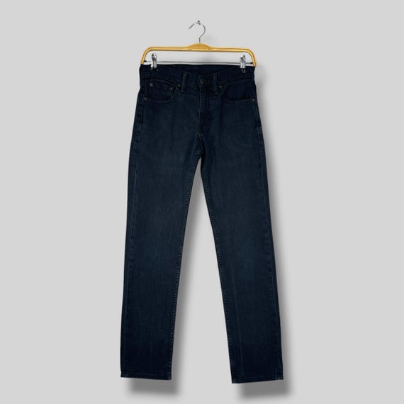 Vintage Y2K Levi's 511 Slim Fit Jeans W28 L30 / Mid Rise Black Washed Denim / 2000s Stretch Denim Pants Zipper Fly Made In Mexico Size 28