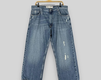 Levis 569 Jeans 36x28 Mens Blue 00s Relaxed Straight Loose Dark 