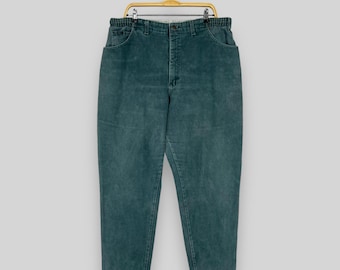 Size 37 Vintage Distressed Lee Ultra High Waisted Petite Jeans Lee Faded Green Wash Denim Lee Usa Classic Girlfriend Mom Curvy Jeans W37 L28