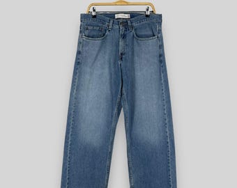 Vintage Levis 569 Jeans 32 X 33 USA Made Stonewash Straight Blue