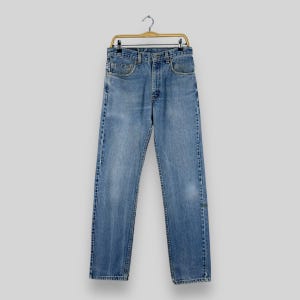 W31 L33 Vintage Levis 505 Distressed Ripped Jeans Levis Medium Wash High Rise Denim Levis Usa Regular Fit Straight Leg Boyfriend Jeans