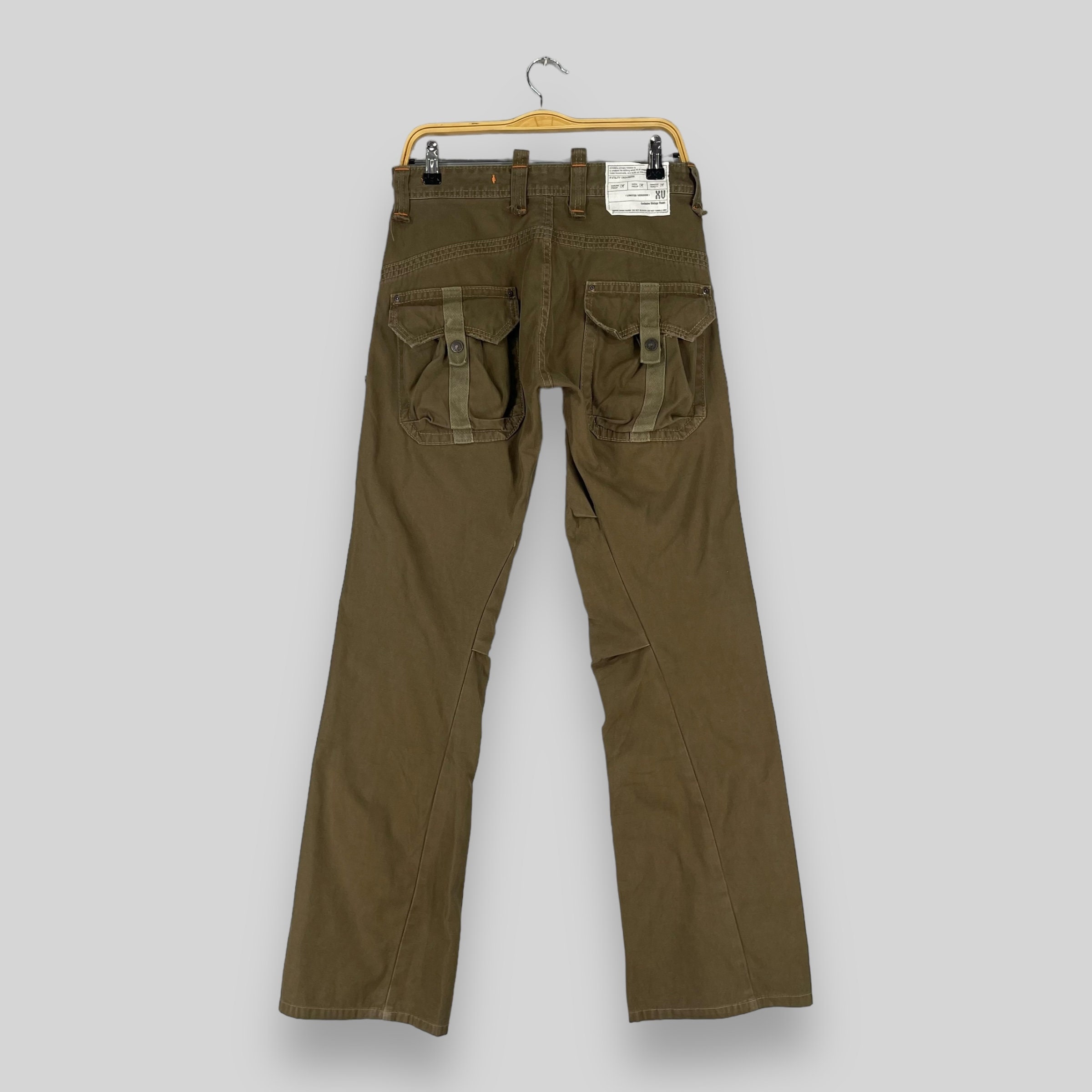155G Vintage Large Pockets Cargo Pants Loose,Pants & Shorts