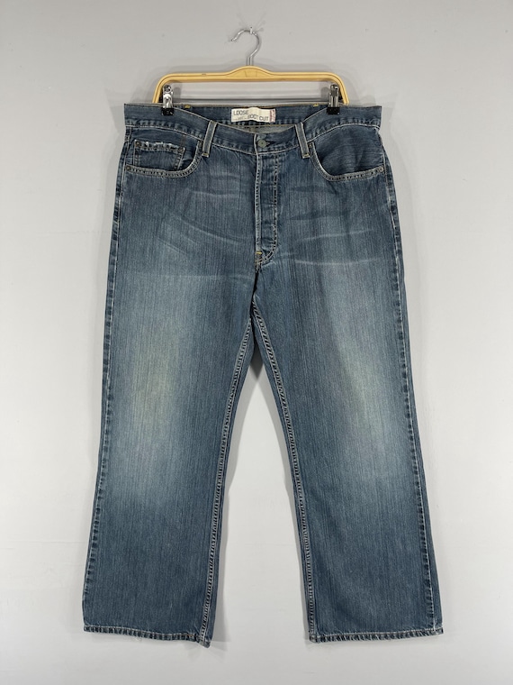 Size 38 Vintage Distressed Levis 567 Jeans Levis Medium Wash - Etsy