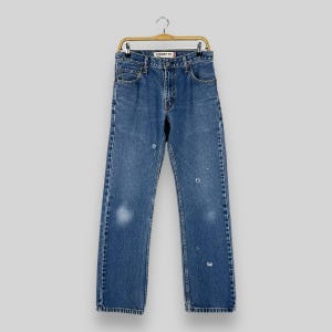Size 30 Vintage Levis 505 Distressed Ripped Jeans Levis Medium Wash Mid Rise Denim Levis Y2K Straight Fit Classic Boyfriend Jeans W30 L30