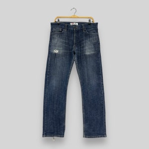 Distressed 514 Slim Straight Blue Levis Denim Jeans blue Jeans faded Levi Strauss Jeans 30 X 26 Etsy New Zealand