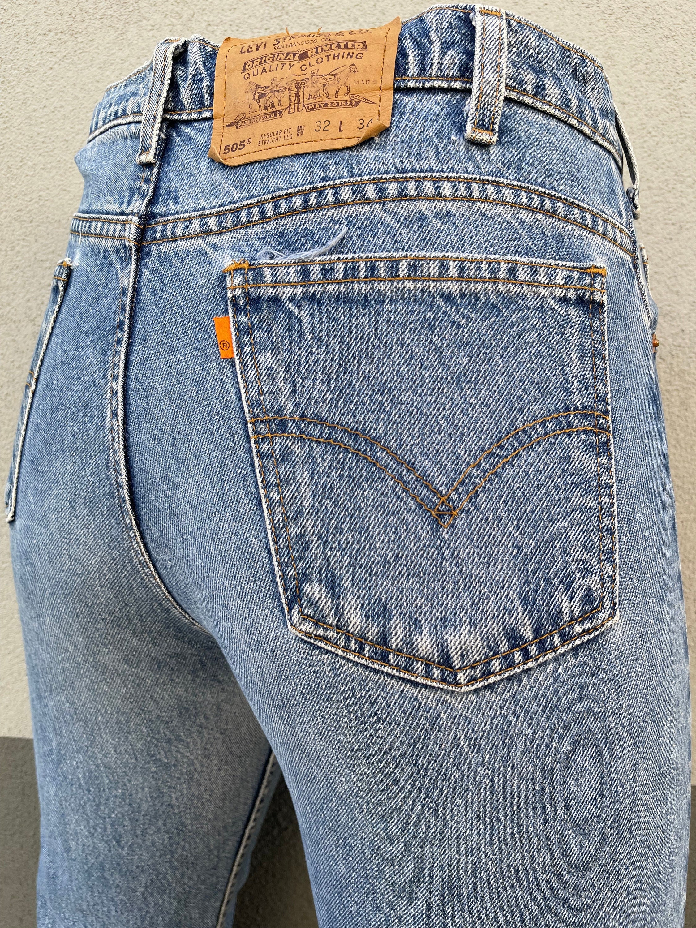 Orange Tab Levis - Etsy