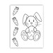 Printable Easter Bunny Coloring Page, Print at Home Crafts for Kids - Etsy