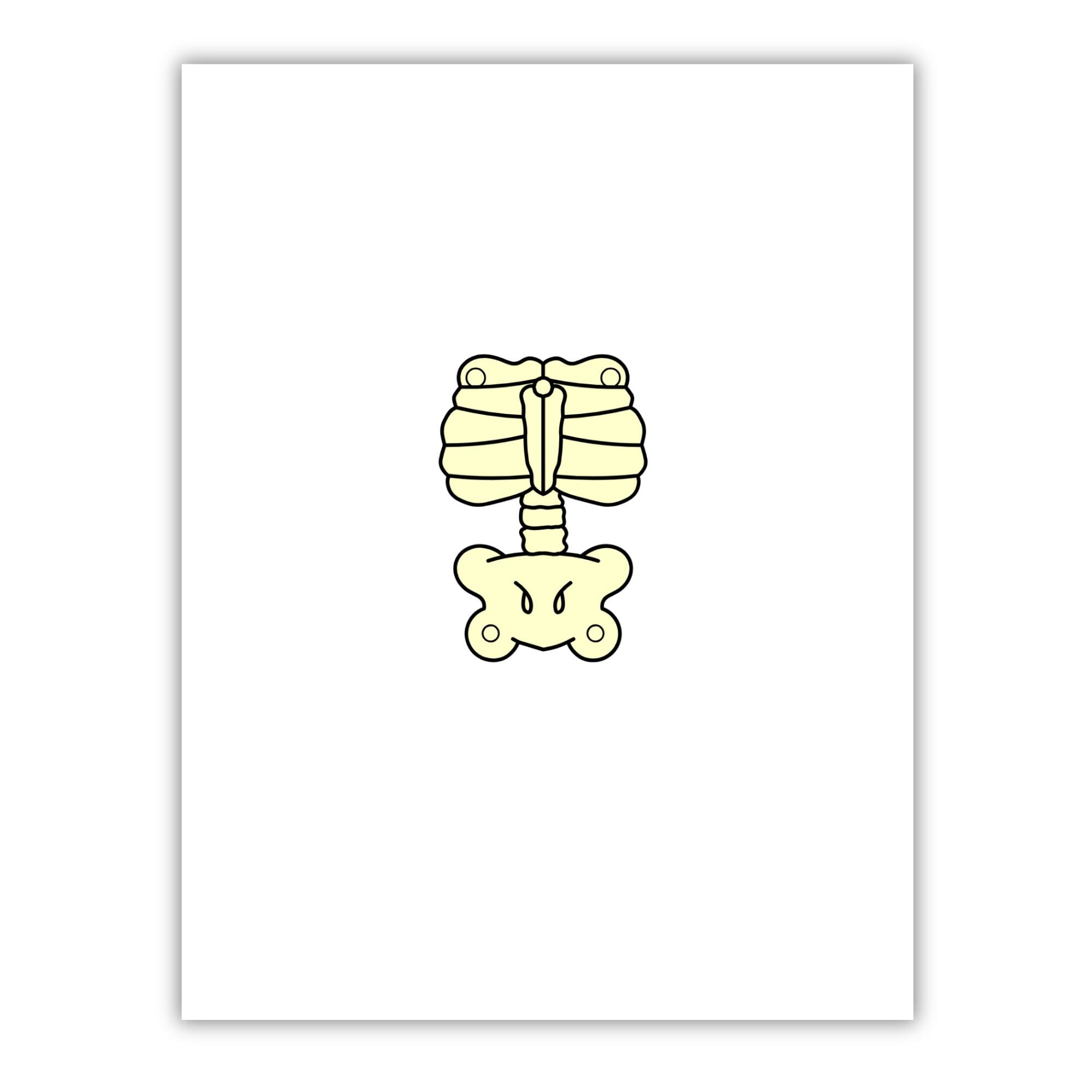 Skeleton Cut and Paste Printable Craft for Kids, DIY Halloween Activity ...