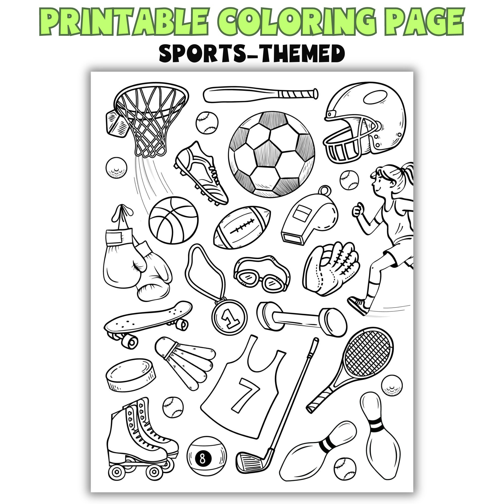 Printable Sports Coloring Pages [2025]