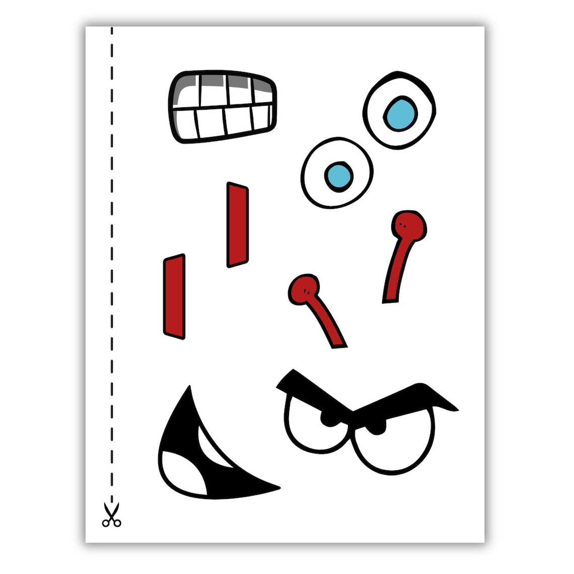 Robot Printable, Cut and Paste Activity, Craft for Kids Etsy