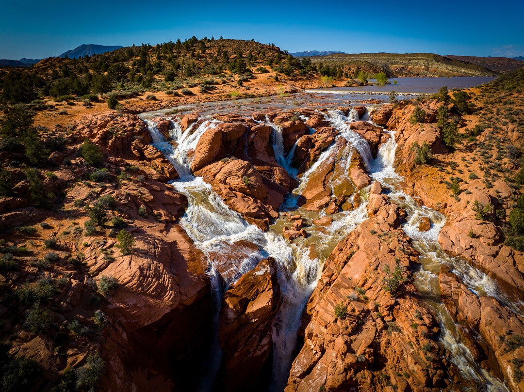 Gunlock Falls Print Etsy