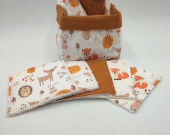 basket and its 8 washable wipes