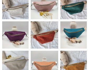 Handmade corduroy fanny pack - Trendy and practical accessory