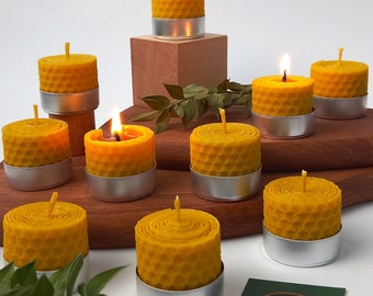 Beeswax candles tealight wramp 100% Natural real wax  Yoga candles Pure wax candles. Tea light bees wax. Real wax candles. wholesale candles