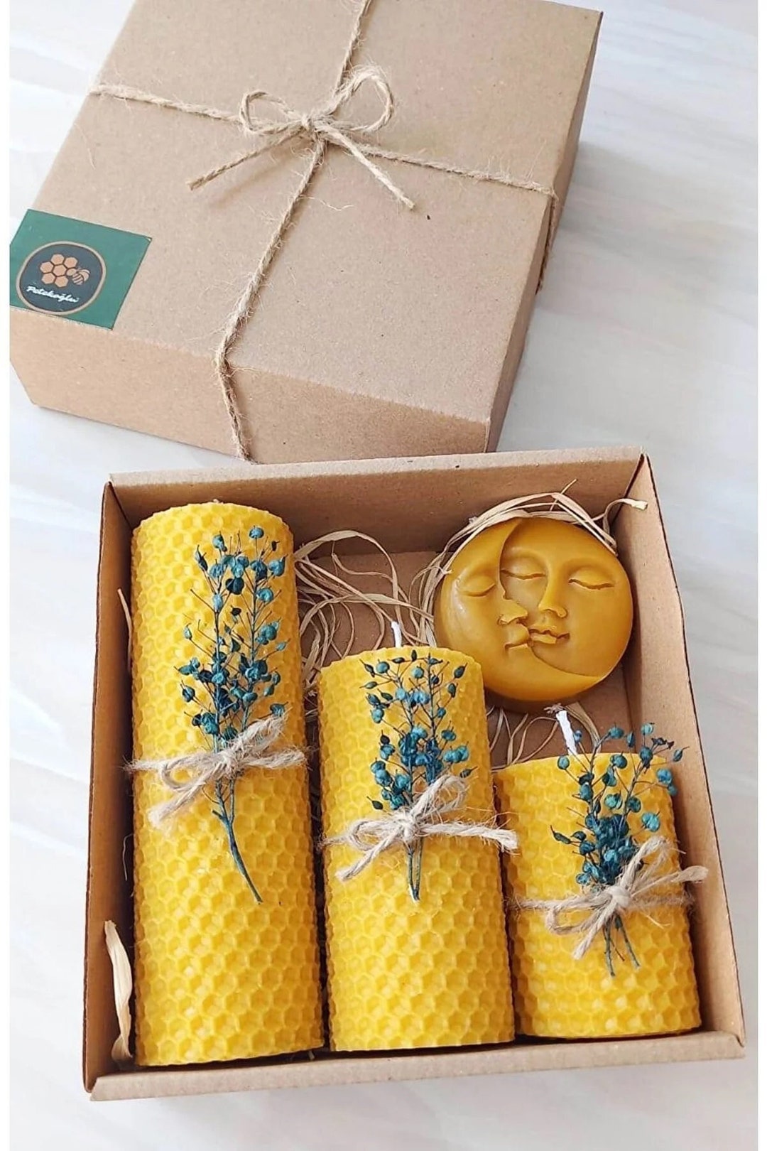 1 24 Box Candle Gift Set Natural Beeswax Candles Christmas Candle Candles Gift Box Decor Candle
