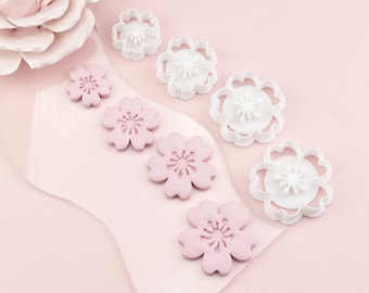 Cherry Blossom Sakura Flower Polymer Clay Cutter