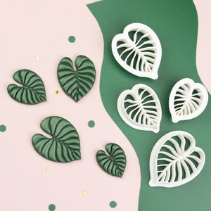 Monstera Leaf Polymer Clay Cutter, Philodendron Leaf Cutter