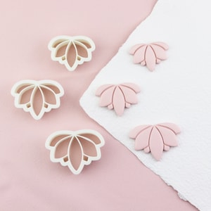 Lotus Flower Polymer Clay Cutter