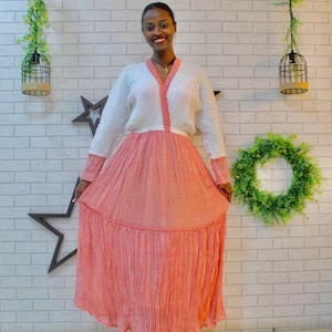 Traditional Habesha Dress. Free size.