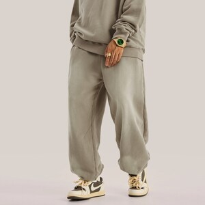 Khaki Sweatpants, Plus Size Hiphop Joggers Men Women Casual