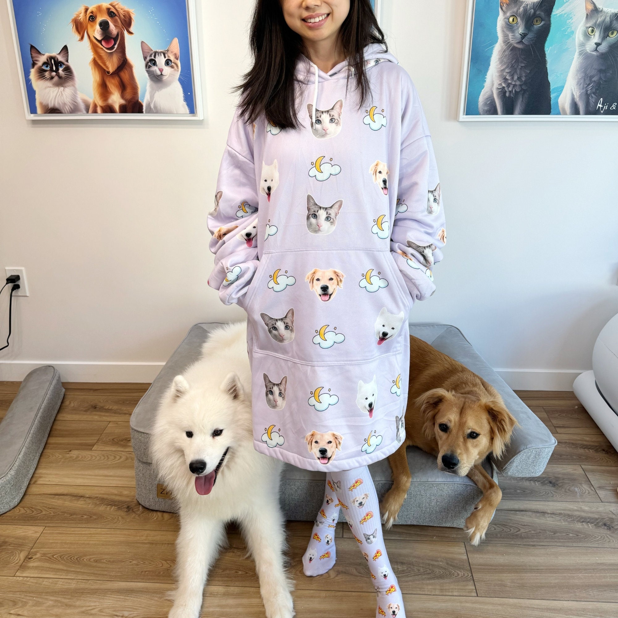Christmas Snuggie Etsy
