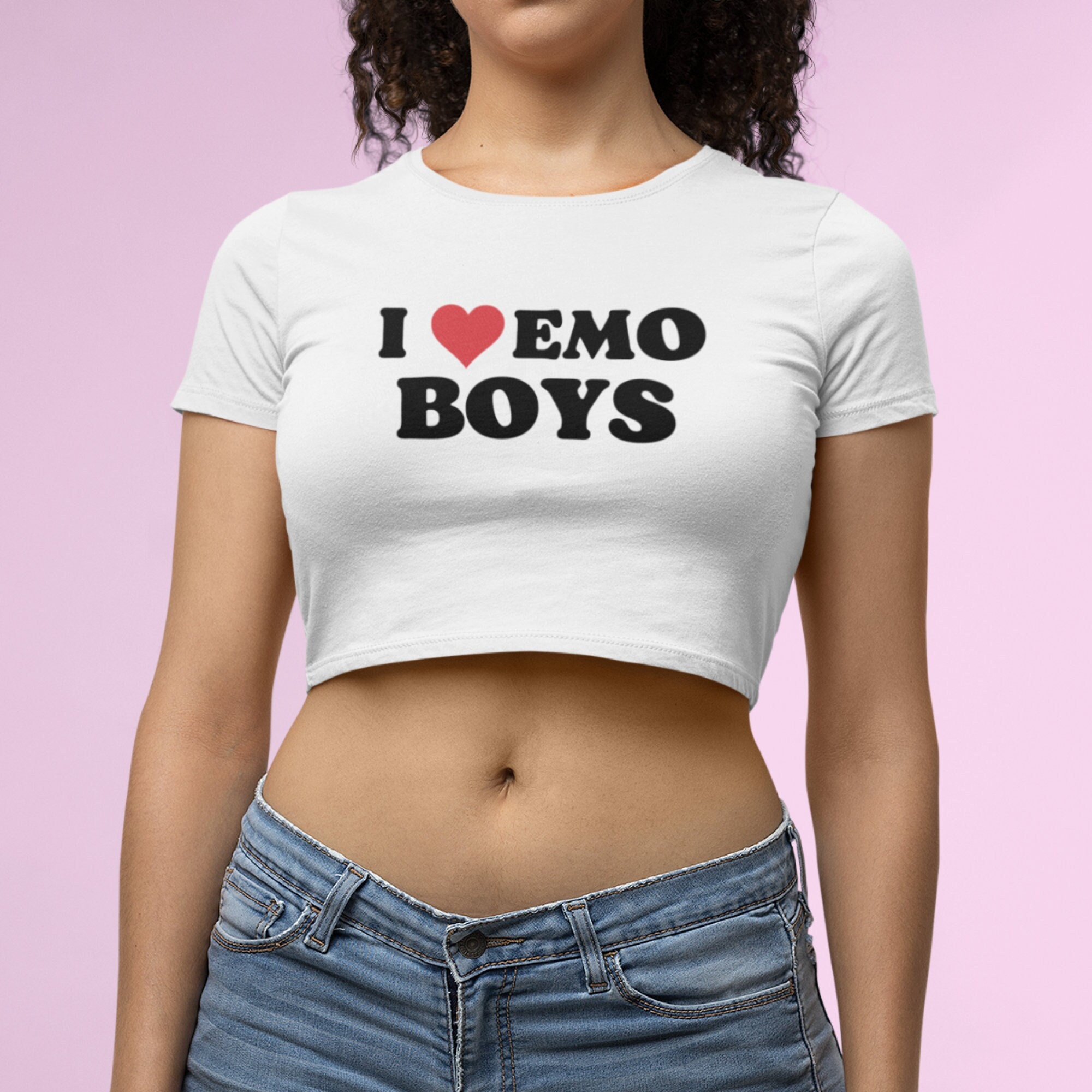 I Love Emo Boys Shirt Emo Shirt I Heart Emo Boys Emo -  Hong Kong