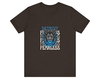Detroit Lion Graphic Tee: Unisex Pride Shirt