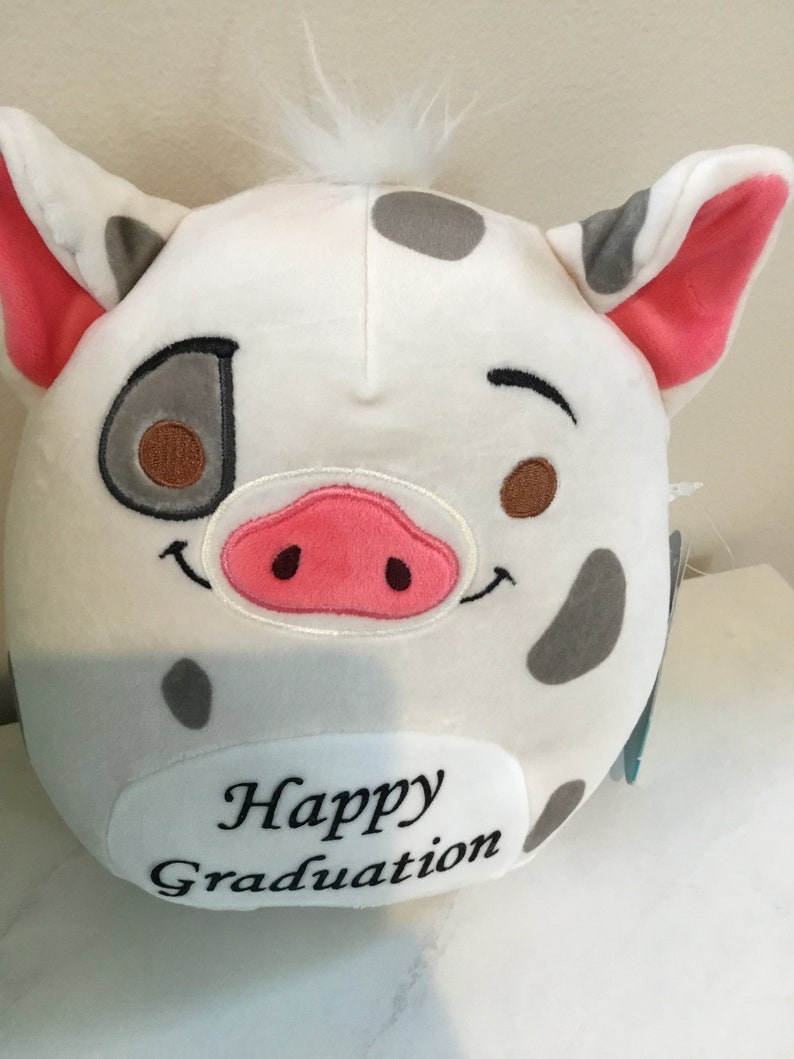 Graduation Squishmallow Disney Pua Pig Moana Elementary High Etsy