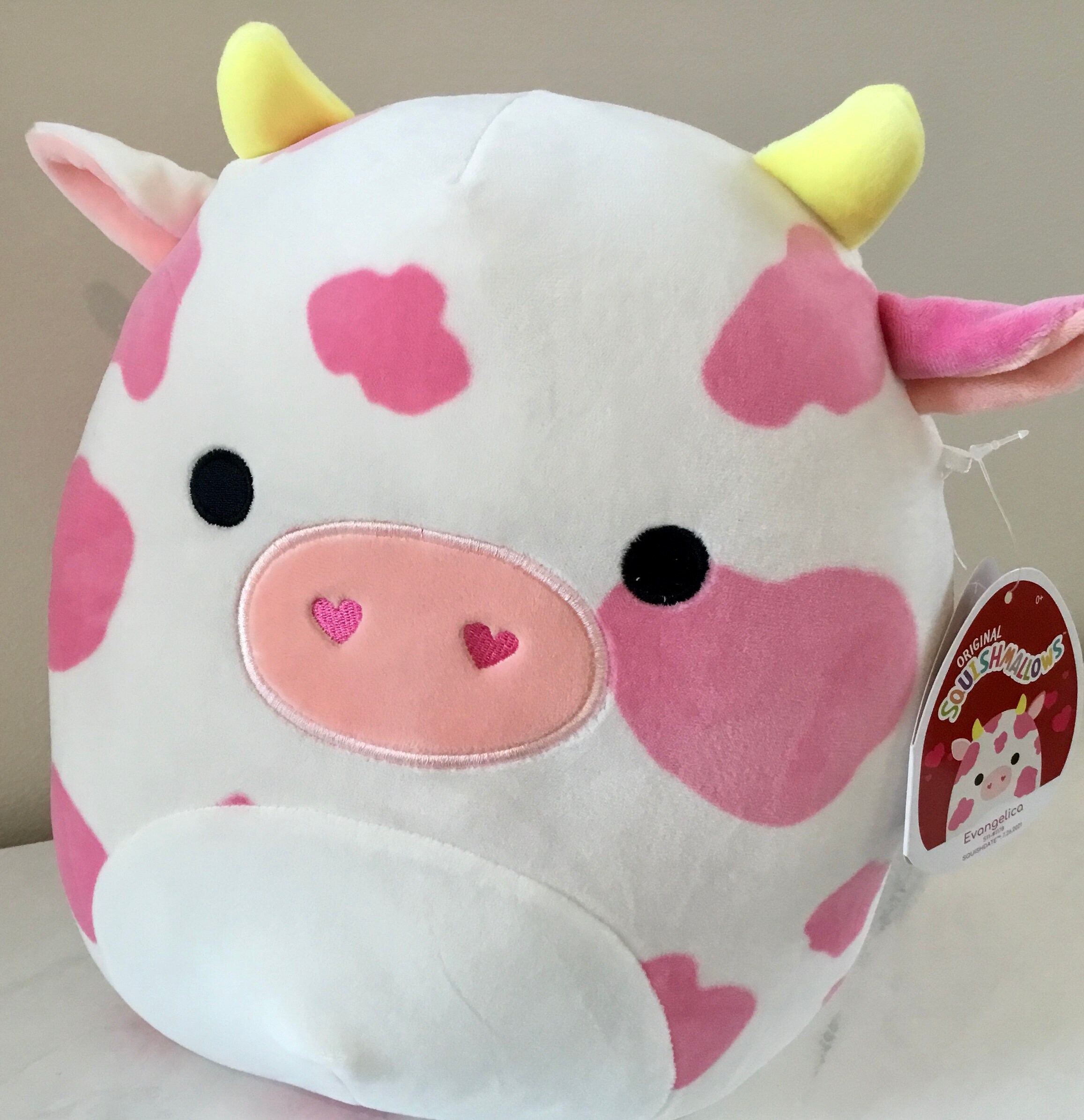 squishmallow pink cow