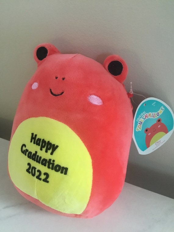 Happy Graduation Squishmallow Spotted Frog OBU Elementary Etsy