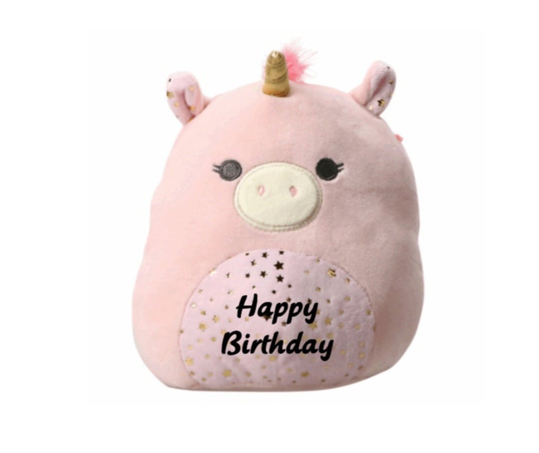 Unicorn Squishmallow Mika the Unicorn Graduation Happy Etsy