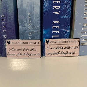 Relationship Status Sticker | Bookish Sticker | Book Lover Gift | Bookish Merch | Book Boyfriend | Smut Reader | Kindle Sticker