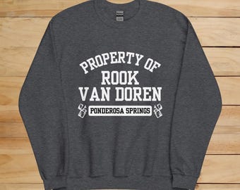 Property of Rook Van Doren Sweatshirt, Officially Licensed Hollow Boys Series Merch, Monty Jay, Bookish Sweatshirt, The Truths We Burn