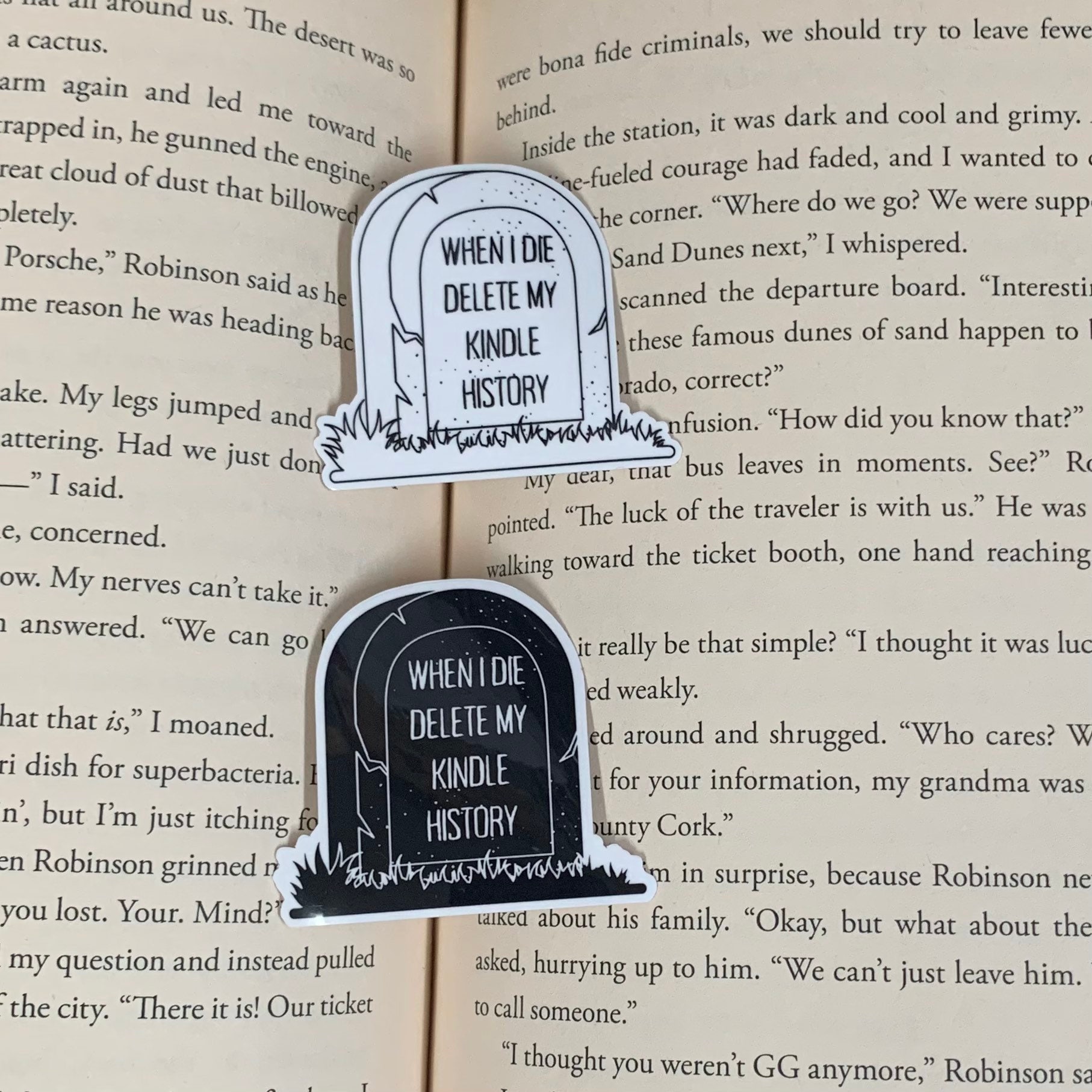 Buy If I Die, Delete My Kindle Unlimited History Sticker Kindle Sticker  Book Lover Sticker Book Nerd Sticker Funny Book Sticker Online in India 