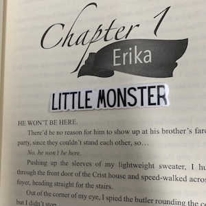 Naklejka Little Monster | Devil's Night autorstwa Penelope Douglas Merch | Kill Switch | Dark Romance | Smut Reader