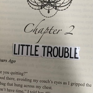 Naklejka Little Trouble | Devil's Night autorstwa Penelope Douglas Merch | Nightfall | Dark Romance | Smut Reader