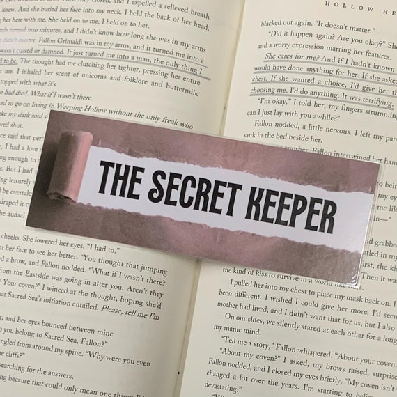 The Secret Keeper Bookmark English Prep Inspired by SJ 